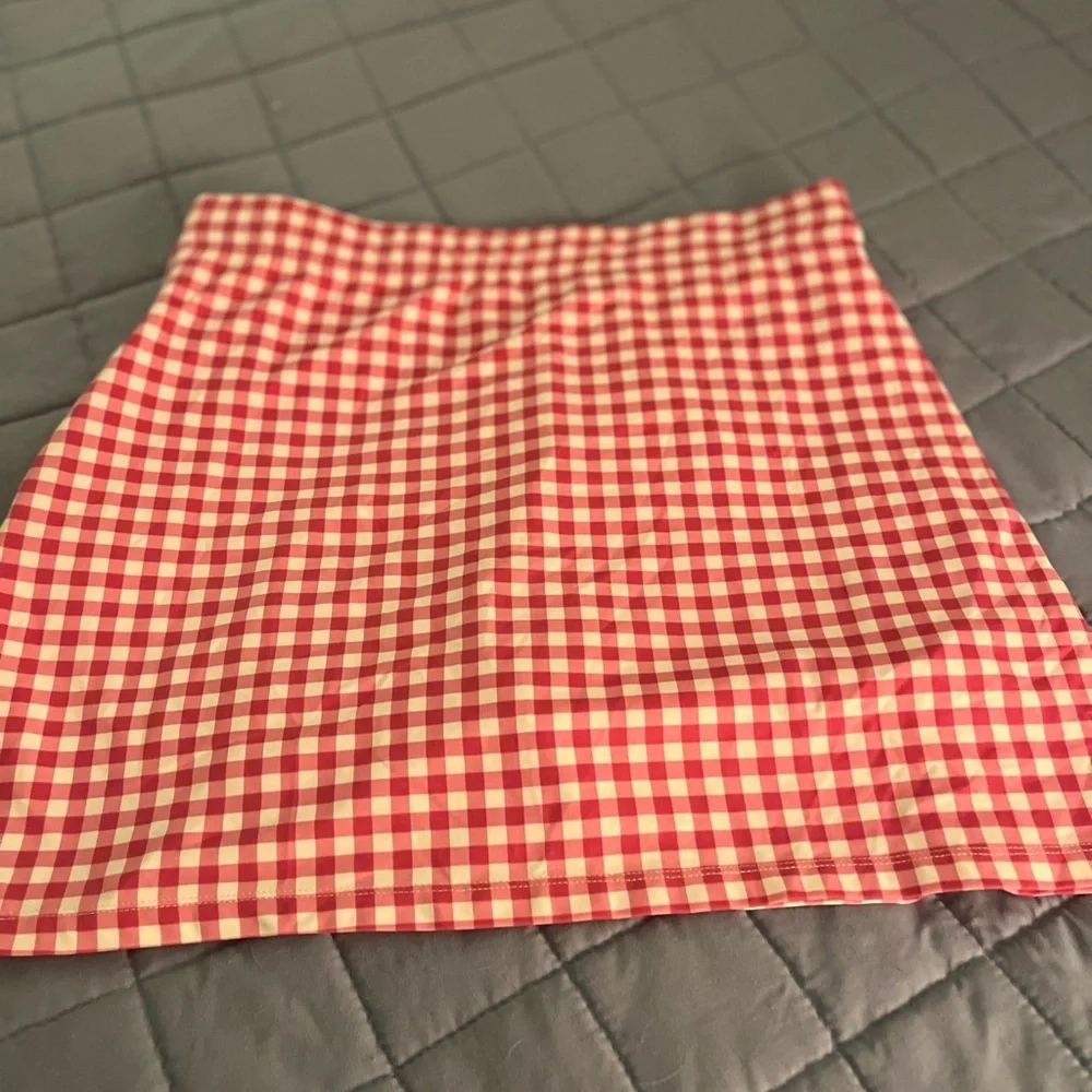 J. McLaughlin Pink and White Checkered CC Gingham  Skirt women’s Medium